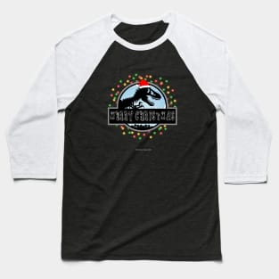 Santa Xmas Jurassic Baseball T-Shirt